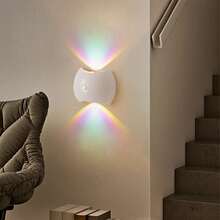 LED Bewegungsmelder Nachtlicht, Induktionslampe, LED Wandleuchte, kabellose aufladbare magnetische Leuchte mit Sonnenuntergang-Atmosphäre, für Schlafzimmer, Flur, Treppe, Smart Home Dekoration - 3-Farben & Sonnenuntergang Lichteffekt, ohne Verkabelung, einfache magnetische Installation, USB-betrieben, 1200mAh Akku, 2 Modi (Immer an/Sensor), einstellbare Helligkeit, minimalistisches Design, hochwertige LED-Beleuchtung für Wohndekoration