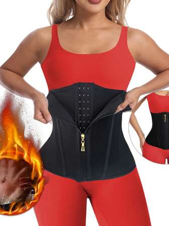 1件装女士运动束腰带，新款时尚女士紧身胸衣塑身衣，大码连体衣收腹提臀塑身衣