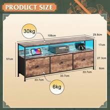 Caluself 108cm TV-Schrank-Tigerfell-Farbtafel + Tigerfell-Tuch zeichnen