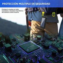 Cargador solar portátil de gran capacidad de 20 000 mAh con 4 paneles solares para smartphones, tablets y actividades al aire libre como senderismo, camping y trekking. Panel de carga plegable, equipo de senderismo, diseño plegable, compacto, duradero, banco de energía USB, multidispositivo, ideal para entusiastas de las actividades al aire libre, campistas y senderistas. - negro - Ver 5