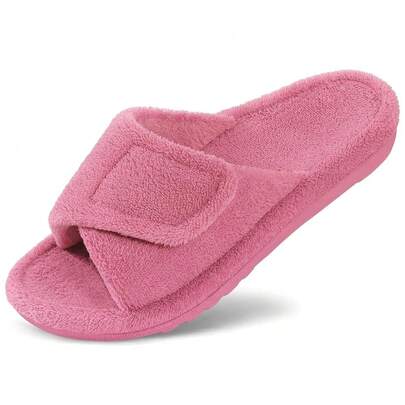 Litfun Women's Orthopedic Slippers With Arch Support Adjustable Open Toe House Shoes For Plantar Fasciitis{Inchcolor_nameinch:InchPinkinch,Inchsize_nameinch:Inch11inch}