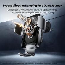 MOMAX CM36ACND Car Wireless Charging Holder, 15W Fast Charging, Fixed Air Vent, Stable Support, Black