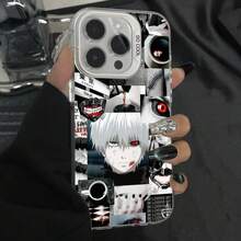 T-Tokyo G-Ghoul Red Spider Lily Phone Case For IPhone 16,15,14,13,12,11,Pro,Max,Plus,Mini,XS Anti Fall Gray Silver Matte Bumper.Halloween Accessories. - 混合顏色4 - 查看 9