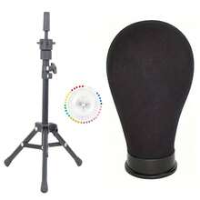 57 Inch Foldable Tripod Stand With Canvas Head Mold & Colorful Needles, Ideal For Fake Display & Practice Use - Multicolor - View 6