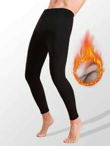 男士保暖内衣单件装，双面抓绒舒适保暖紧身裤，加厚保暖内衬压缩裤，速干弹力透气打底衫，适合秋冬季滑雪、户外运动等场合。