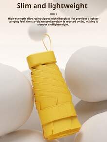 Ombrellino pieghevole piccolo, mini ombrellino portatile da viaggio impermeabile, ombrellone parasole da donna con protezione UV, 2 in 1 mini a sei pieghe ultra leggero e compatto, ombrellino da viaggio, ombrellone compatto portatile per sole e pioggia, antivento, protezione UV al 99%