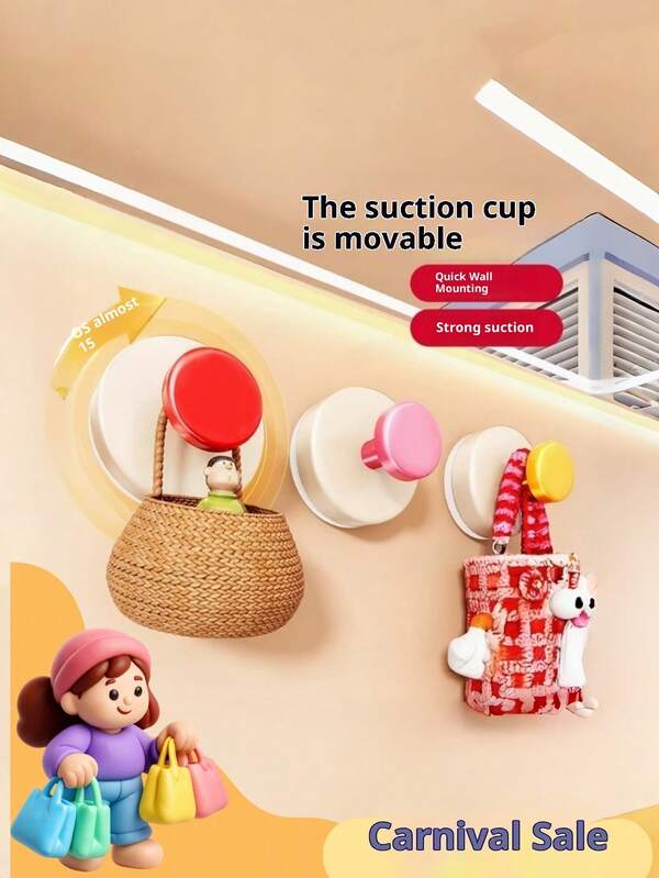 Facile da installare, senza foratura richiesta, disponibile in più colori, adatto per cucina e bagno, organizer da parete per bagno, decorazione autunnale, ritorno a scuola, organizer per disordine, ganci pratici, Ognissanti, Natale, Vigilia di Natale, feste, ecc.