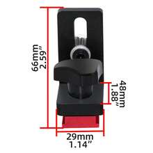 铝合金T型槽斜切导轨止动连接器，用于木工DIY工具中的滑动导轨固定和斜切规固定