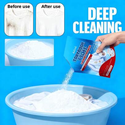 2 cucharadas de detergente en polvo para la ropa, se disuelve rápidamente para simplificar el enjuague, limpia suavemente y desodoriza la ropa, toallastalla grandemás de uso diario. Agregar al tambor de la lavadora, ejecutar el ciclo de lavado y luego secar al aire.