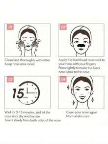 1/5/10/20pcs Black & White Nose Strips (Needs To Be Moistened Before Use), Natural Bamboo Charcoal Blackhead Cleansing Strips, Large Self-Adhesive Nose Pore Strips, Suitable For Blackhead, Pore Cleansing, Deep Cleansing Nose Blackheads, Effective Oil Control, Suitable For Both Men And Women - Multicolor - View 4