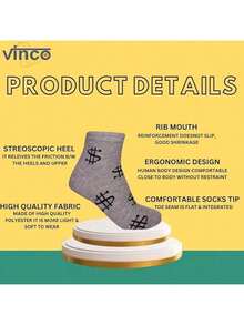 12 Pairs Ankle Socks Comfort Fit Lightweight No Show Sock Low Cut Athletic Men Women Cotton Socks - 美元符號 - 查看 2