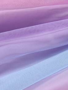 小女孩可爱连衣裙，卡通独角兽图案彩色网纱裙，长袖圆领，时尚公主裙，适合休闲、度假、派对、日常穿着，秋冬季 - 紫色 - 查看 6