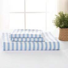FTwin Duvet Cover Set, 2 Pieces Soft Bedding Set, Breathable And Cooling,Includes 1 Duvet Cover, 1 Pillow Case (Blue Stripe, FTwin){Inchcolor_nameinch:InchBlueStripeinch,Inchsize_nameinch:InchFTwininch} - 藍條紋 - 查看 5