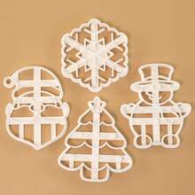 1 Stück Weihnachtsmann Schneeflocke Weihnachtsbaum Prägewerkzeug Fondant Backen Ausstechform