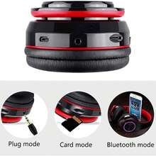 Wireless Gaming Headset With Microphone Bluetooth 5.3, Foldable Over Ear Headphones With Active Noise Canceling & LED Lights, Dual Wired/Wireless Mode For PC Laptop Phone, Deep Bass Sound For Music Sports Game, Portable Design With Long Battery Life - 紅色 - 查看 4