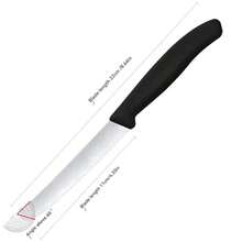 Stainless Steel Serrated Bread Knife, Steak Knife, Fruit Knife, Multi-Purpose Toaster Knife With Rounded Serrated Blade, Western Dining