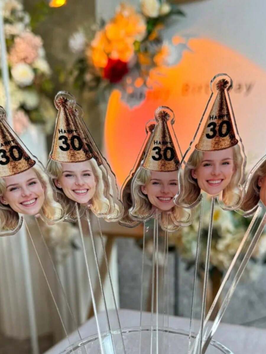 Agitadores de bebida de cumpleaños, decoraciones de cumpleaños, agitadores personalizados, agitadores de bebidas con foto personalizada, agitadores de cóctel como regalo de 15 cm de largo, multifuncional, colorido, moderno, personalizado, único, regalos ideales para él, regalos ideales para ella, novio, papá, novia, mamá, familia, amigos, salón de té, hogar, jardín, oficina, para aniversarios, para el Día de San Valentín, para el Día de la Madre, para cumpleaños, para el Día del Padre, para graduación, para bodas, para inauguración de la casa