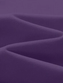 女童可爱狗狗图案休闲简约长袖卫衣，时尚圆领套头衫，适合秋冬季穿着 - 紫色 - 查看 5