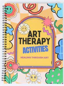 130+页艺术治疗练习册，社会情感学习活动，增强情绪意识和自我接受 - 彩色 - 查看 1