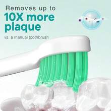 Toothbrush Replacement Heads Compatible With Philips Sonicare E-Series Essence Xtreme Advance CleanCare Screw-On Electric Toothbrush Handle Head Come With Hygienic Caps, 3 Count, Green{Inchcolor_nameinch:InchGreen-3Countinch} - 綠色-3Count - 查看 3