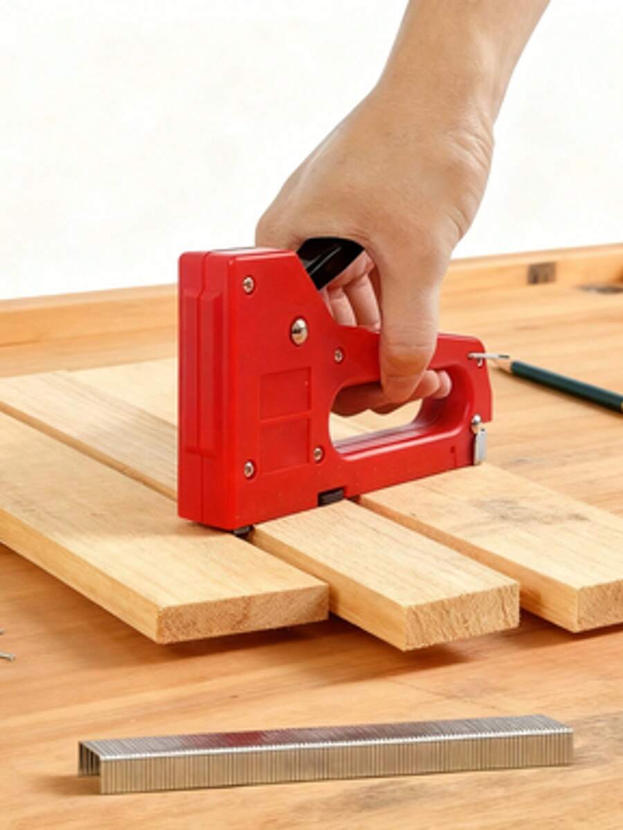 Schwerer Hefter - beinhaltet 100 Heftklammern und Klammerentferner, geeignet für Polsterarbeiten, Heimdekoration DIY-Projekte. Professionelles Reparaturset für Zuhause, Büro, Basteln. Ideales Geschenk für DIY-Enthusiasten, Handwerker und Autobesitzer. Perfekt für Weihnachten, Vatertag, Einweihungsparty. - Verschiedenfarbig - Übersicht 1
