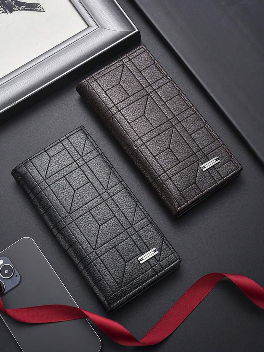 Ví dài nam, ví đựng thẻ 3 trong 1 đa ngăn, ví đựng tiền xu, ví thời trang cho vest.