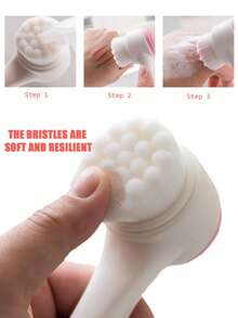 3/4/6件套面部清洁美容按摩工具套装，包含洁面刷、去角质刷、面膜刷、软毛多功能刷、面部刮痧板、滚轮，多种护肤工具组合装 - 彩色 - 查看 9