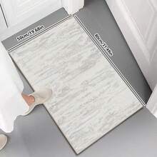 1PC Machine Washable Large - Size Modern Light Beige Textured Pattern Area Mat Rug Indoor Living Room Dining Room Decorative Rug With Stylish Light Beige Textured Pattern Design Durable Easy Clean Floor Mat For Home Decoration Kitchen Rug