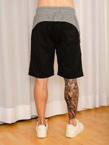Men's Fleece Shorts / Zippered Pockets / Elastic Waistband - 彩色 - 查看 2