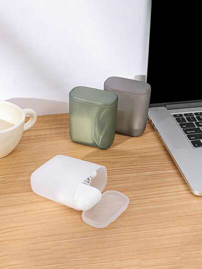 Portable Multi-Functional Makeup Organizer Box With Matte Finish, Dustproof Design And Multiple Compartments To Store Jewelry, Lipsticks, Coins, Etc. - Durable Plastic Desktop Storage Box, No Electricity Required