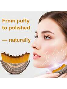 2 Pieces Lymphatic Sculpting Face And Body Brush And Stainless Steel Facial Gua Sha Board Set, Lymphatic Drainage Massager For Face, Chin And Jawline Sculpting, Face Massage Tool Set - Multicolor - View 7