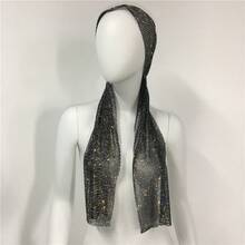 European And American Hot-Selling Women's Accessories Elastic Rhinestone Street Style Headscarf Music Performance Hip-Hop Headscarf Hat - Kiểu tóc ngắn màu đỏ hồng với lưới dày - Xem 6