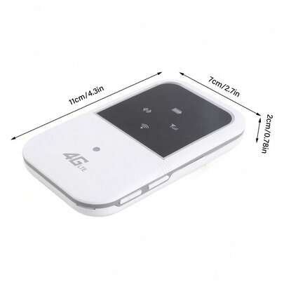 M80 Mobile WiFi Hotspot Multifunction Plug In Card Slim Portable 4G WiFi Router With LED Display For Outdoor Car Travel,Standard SIM Card Use