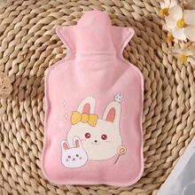 1pc Cartoon Plush Hot Water Bottle, Scald-Proof, Portable, Refillable Warm Pack - Multicolor - View 14