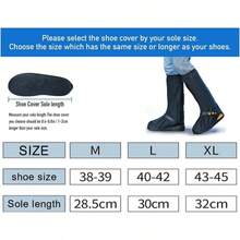 Cubrezapatos Impermeable, Cubierta del Zapato con Bandas Reflectantes para Hombres Mujeres, Protector de Zapatos Reutilizable para Motocicleta y Ciclismo con Suela Antideslizante - SG - Ver 5
