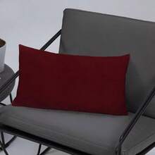 A1HC - Juego de 2 fundas de almohada de terciopelo suave y fino solamente, para sofás, camas, colores vibrantes y cierre oculta. Mejora tu espacio de vida con almohada decorativa para sofá de 20 x 20(30 x 51 cm (Pack of 2) Rojo Vino) - Tipo 8 - Ver 6