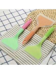 1pc Unisex Soft Pastel Color Spatula - Ergonomic Non-Slip Handle, Non-Stick Surface | Practical Daily Cooking Tool For Pancakes, Steaks, Eggs And Mixing | Durable, Easy To Clean, Ideal For Thanksgiving, Housewarming And Home Meal Prep