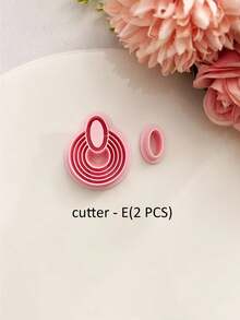 Geometric Shaped Polymer Clay Cutter Set, 2/10Pcs Boho Geometric Fimo Cutters Jewelry DIY Series, Create Unique Handmade Designs, Mother's Day Gift For Her. - Pink - View 15
