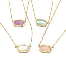 Freinit Gold Necklace For Women, 14K Dainty Pendant Choker, Adjustable Chain, Minimalist Gift For Birthday Valentine's Day Graduation Niece GF{Inchcolor_nameinch:InchMilkyWhiteinch} - màu trắng sữa - Xem 8