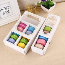 5pcs/10pcs Korean Style Gold Foil Macaron Packaging Boxes, 5/10 Drawer Style Transparent High-End Green Bean Cake, Chocolate Box, Macaron Packaging Box With Window, Simple And Elegant Baking Pastry Box - View 10