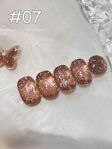 10ml Esmalte de uñas en gel con efecto reflectante y de diamante roto de alta densidad, nueva de 2025, con brillo plateado chispeante, para decoración de uñas navideñas, uñas rosas, blancas y rojas