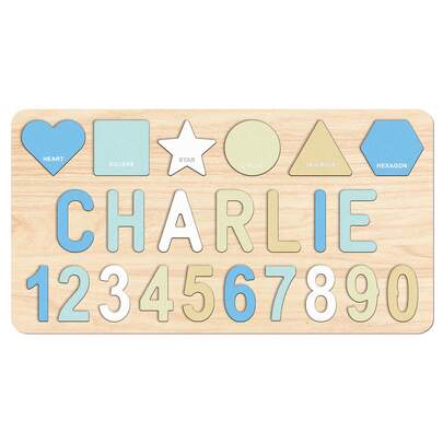Montessori Toddler Toys, Customizable Wooden Name Puzzle For 1-3 Years Old, Personalized Name Puzzle, Easter Children's Gift, Wooden Toys, 3D Letter Puzzle