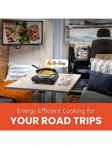 Placa eléctrica de quemador en espiral individual para encimera, control de temperatura, luz indicadora, fácil de limpiar, color negro - Tipo de Enchufe A USA (110-127V) - Ver 7