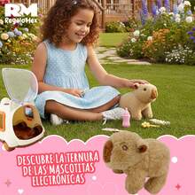 Juguete Mascotas Capibara Con Casita Movimiento y Sonido, Mascotita Electrónica - Marrón - Ver 5