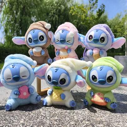 1 Stitch : No Matter How Tired You Are, You Still Need To Take A Bite. This Series Includes Dolls, Blind Boxes, And Collectible Toys. Stitch Holds A Donut, Milk Tea,Pop Mart1pc/ Macaron Cute Doll Blind Box, A Cute Compatible With Labubu And Exquisite Youth Doll Gift Box Packaging, Blind Box PVC Cute Face (Randomly Choose One Of Six)