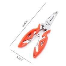 2PCS Fishing Pliers Scissors Line Cutter Braid Split Ring Tool Lip Grip TACKLE - Black - View 8