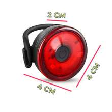 ELE-GATE Luz Led Redonda para Bicicleta Resistente al Agua - Rojo - Ver 4