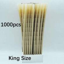 1000/200/100/50/30/10pcs Natural Pre-Rolled Cones Rolling Papers - King Size Ultra Thin & Slow Burning Smoking Cones With Tips/Tubes - Trumpet ,Tube Rolling Paper For Accessories,Vape,Holiday/Valentine's Gifts & Smoking Accessories,Father's Day Gift - Color Mixing - View 5