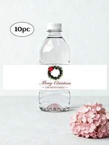Custom Photo Water Bottle Label-38 Styles,10pcs Personalized Celebration Tags,Personalized DIY Bottle Water Waist Seal Stickers,Personalized Water Bottle Labels For Wedding, Birthday, Baptism , Wedding Thank You Stickers,Christmas Water Bottle Labels Waterproof - Christmas Party Decoration - Holiday Party Decor,For Housewarming,Chic Design - Multicolor - View 47