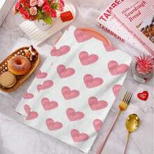 2/4/48 Piezas de Toallas de Cocina con Temática del Día de San Valentín - Super Suaves y Altamente Absorbentes de Poliéster con Patrones de Corazones Rosas - Perfectas para Decoración Festiva, Decoración de Cocina y Decoración de Fiesta. - Multicolor - Ver 10